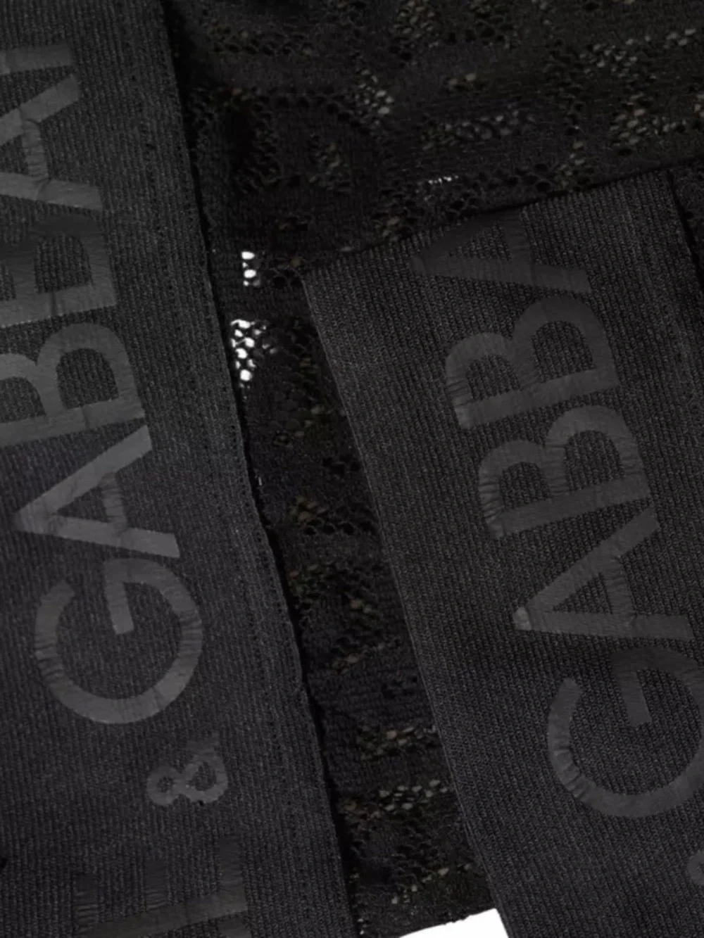 NWT Dolce & Gabbana Black DG Logo Sheer Nylon Thigh High Socks Size SP,S